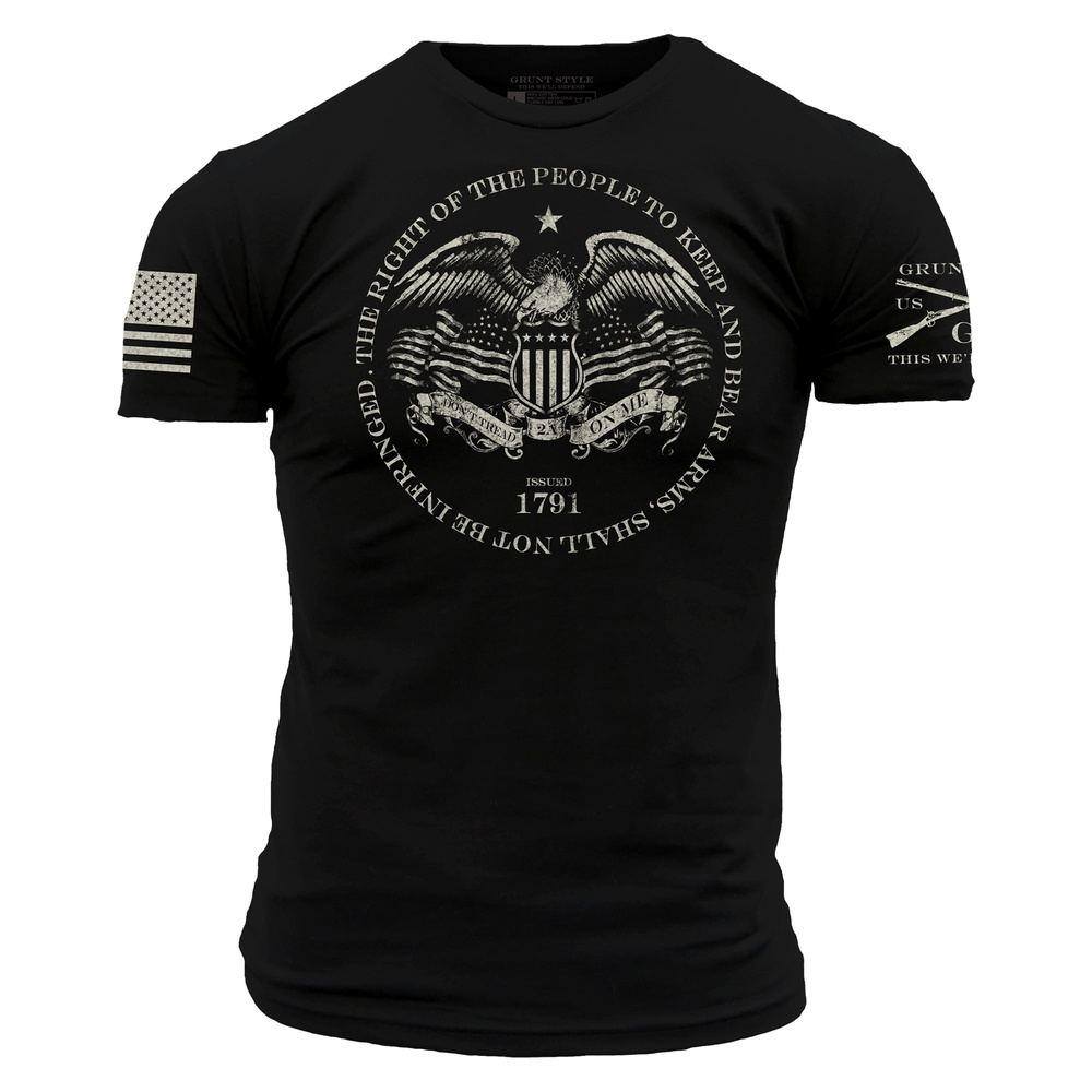 Grunt Style Tshirt - 2A Rights T-Shirt - Black 