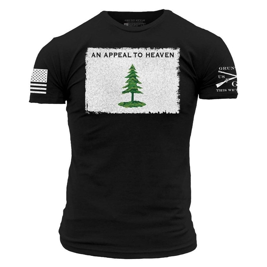 Grunt Style Tshirt - Appeal To Heaven T-Shirt - Black 