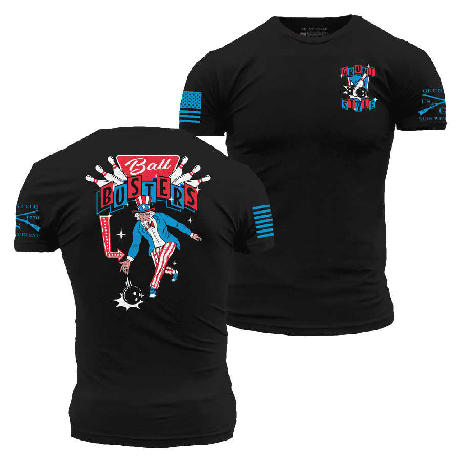 Grunt Style Tshirt - Ball Busters T-Shirt - Black 