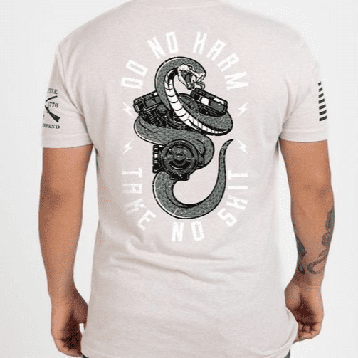 Grunt Style Tshirt - Do No Harm, Take No Sh*t T-Shirt - Sand 