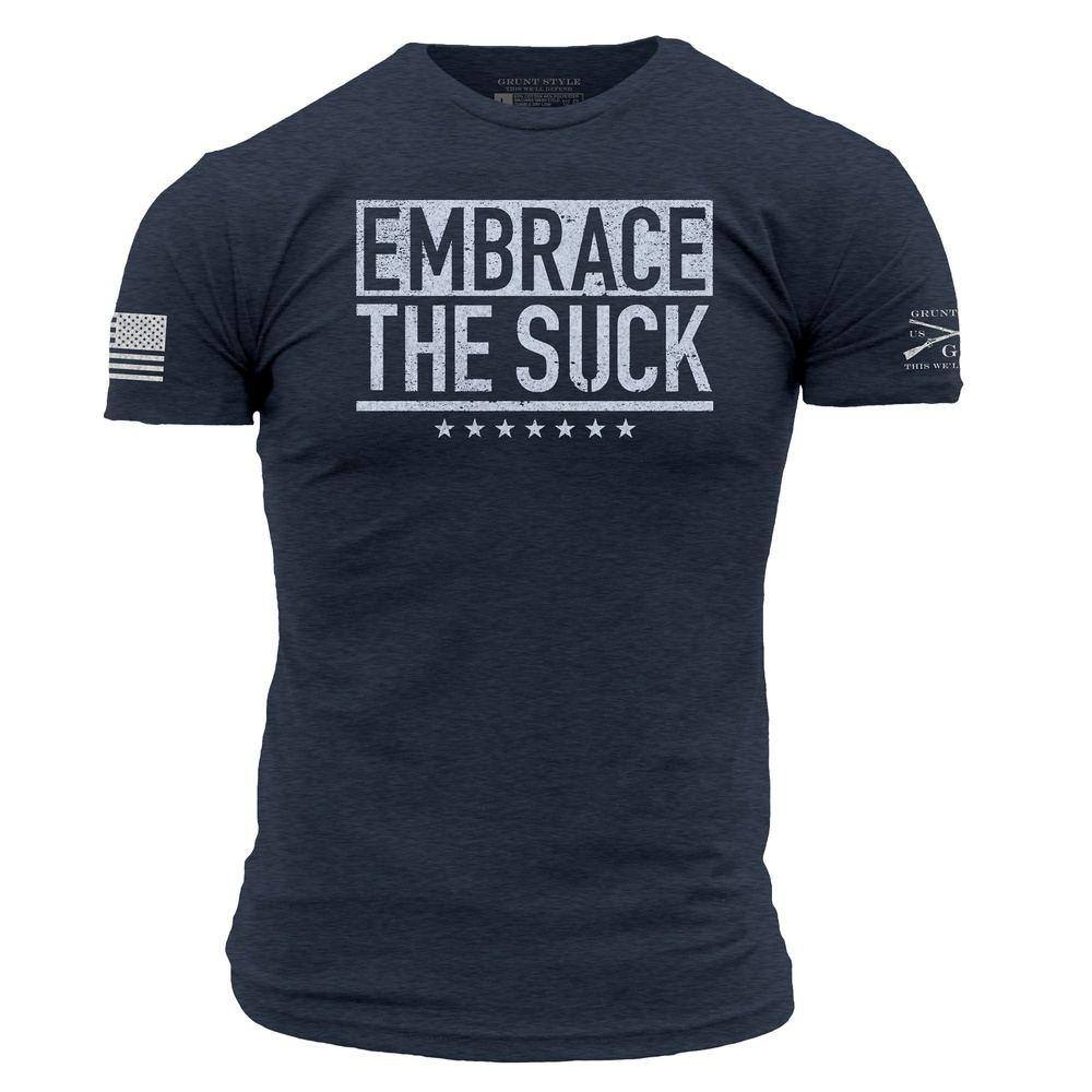 Grunt Style Tshirt - Embrace The Suck T-Shirt - Midnight Navy 