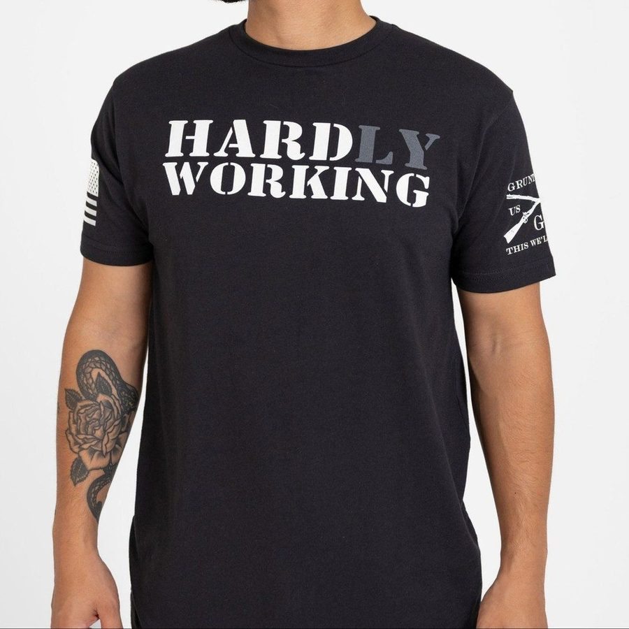 Grunt Style Tshirt - Hard Working T-Shirt - Black 