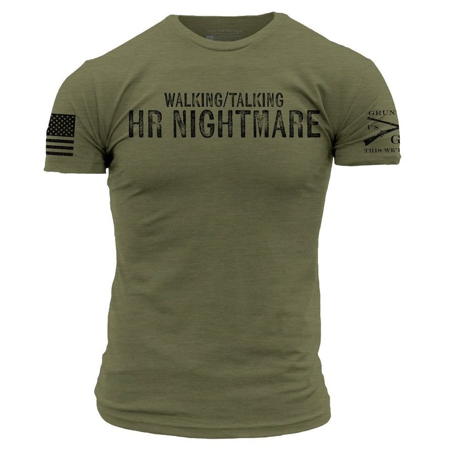 Grunt Style Tshirt - HR Nightmare T-Shirt - Military Green 