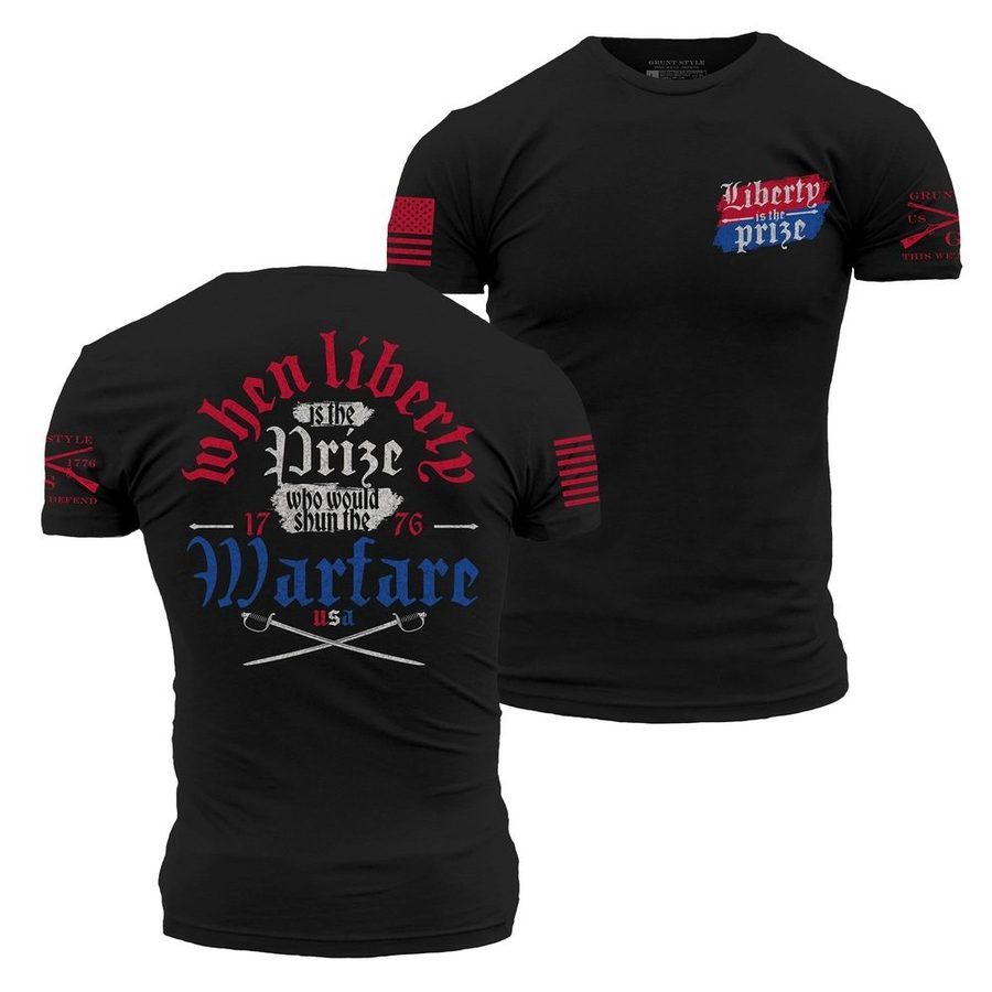 Grunt Style Tshirt - Liberty Is The Prize T-Shirt - Black 