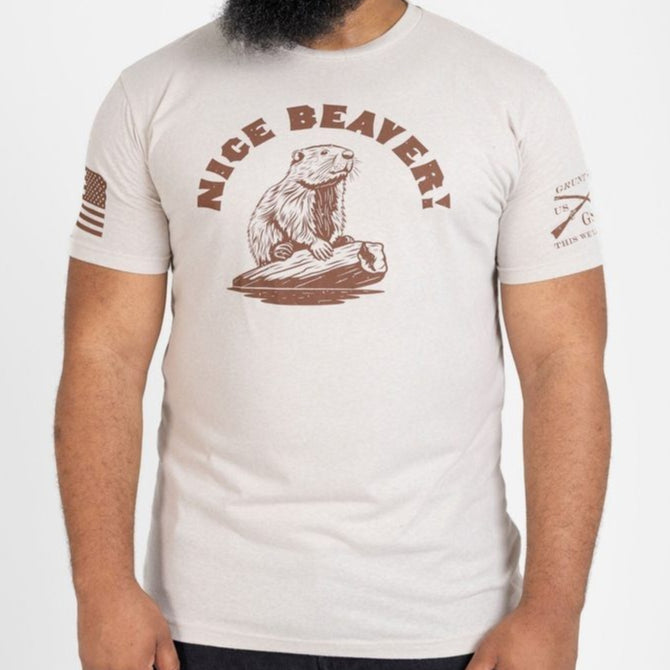 Grunt Style Tshirt - Nice Beaver T-Shirt - Sand 