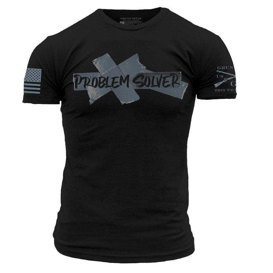 Grunt Style Tshirt - Problem Solver T-Shirt - Black 