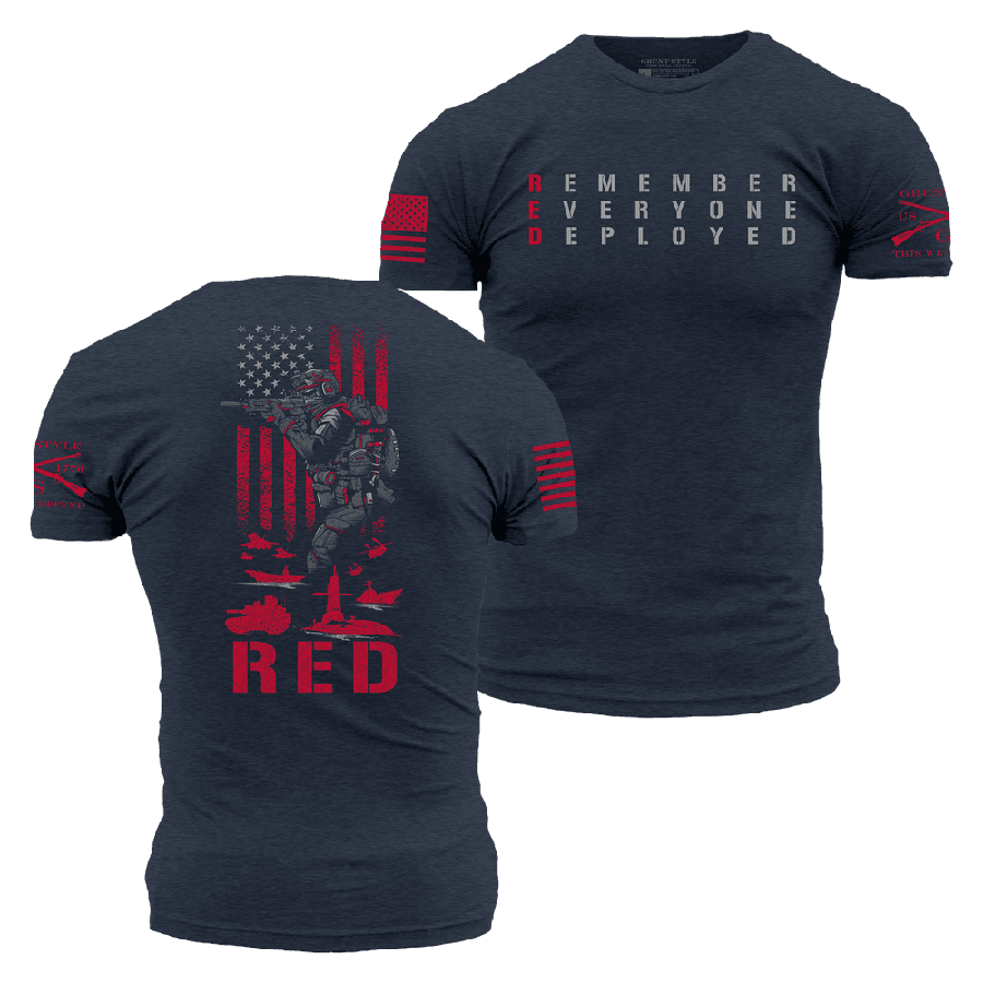 Grunt Style Tshirt - RED Friday T-Shirt - Midnight Navy 
