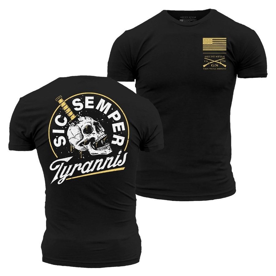 Grunt Style Tshirt - Sic Semper T-Shirt - Black 