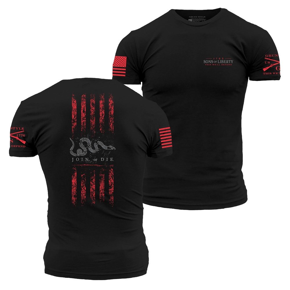 Grunt Style Tshirt - Sons Of Liberty T-Shirt - Black 