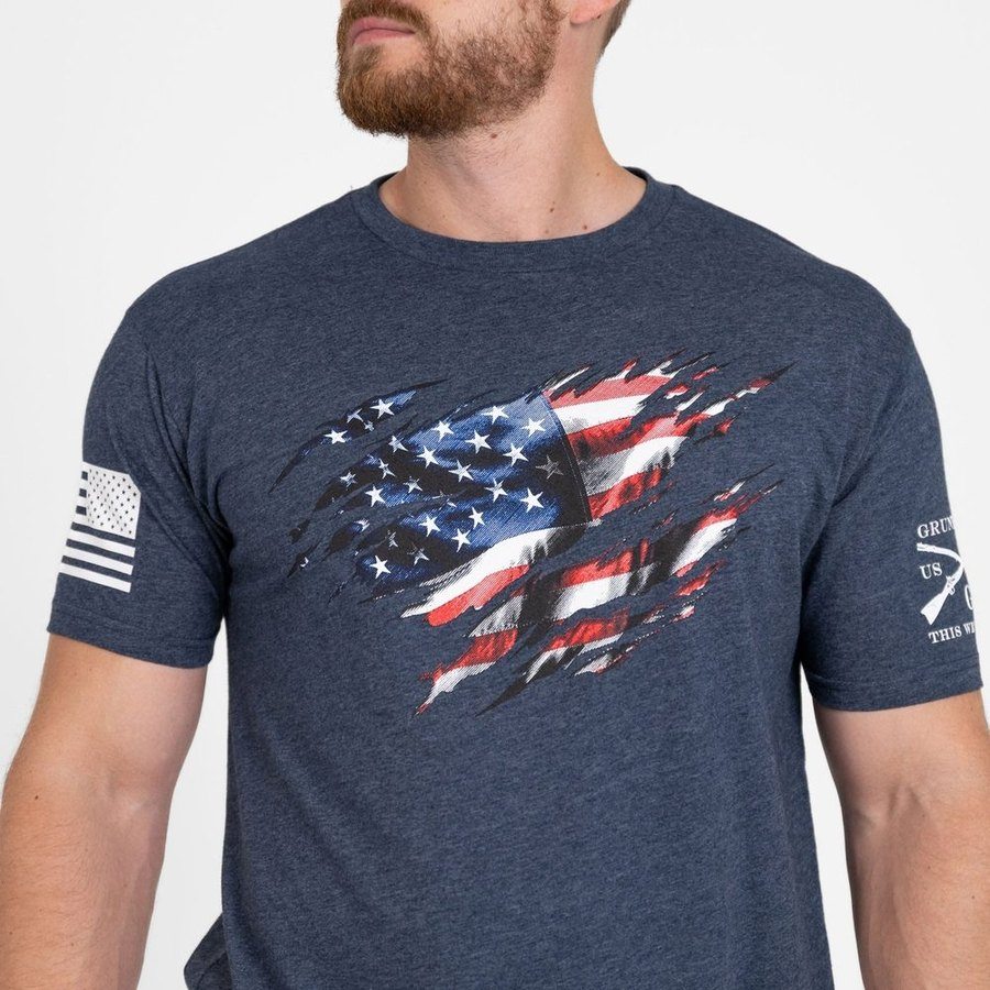 Grunt Style Tshirt - Still Standing T-Shirt - Midnight Navy 