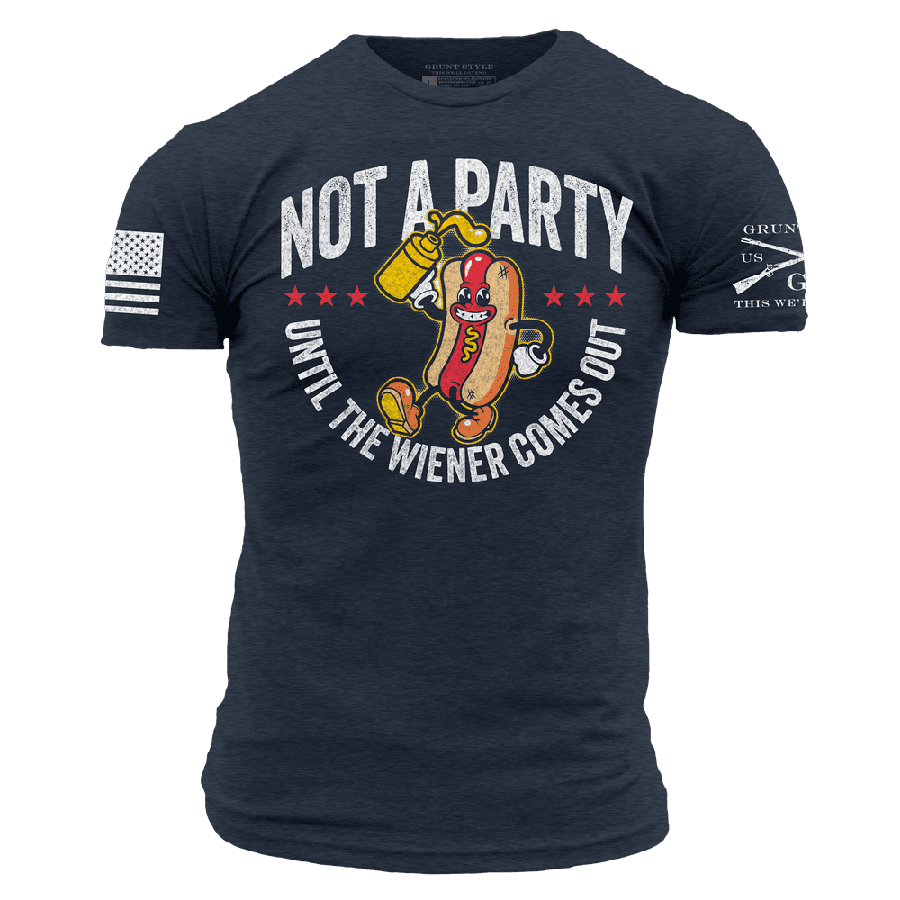 Grunt Style Tshirt - Wiener Party T-Shirt - Midnight Navy 