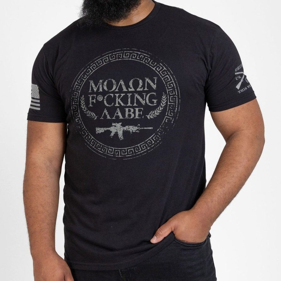 Grunt Style Tshirt - Molon Labe T-Shirt - Black 