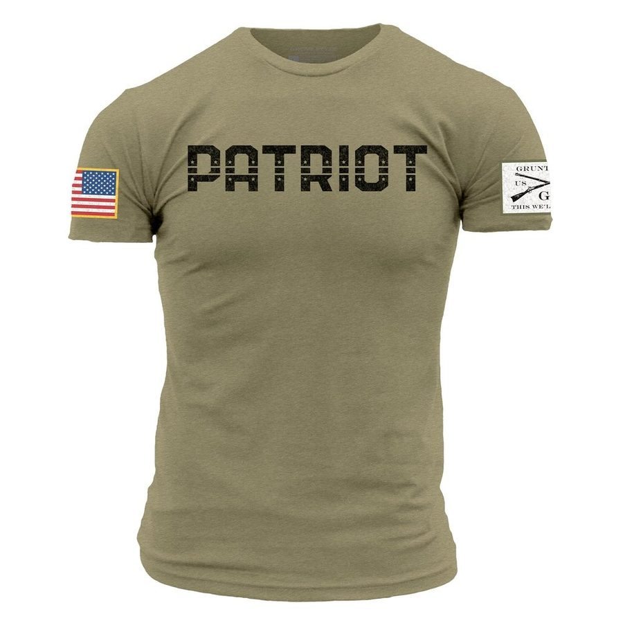Grunt Style Tshirt - Patriot T-Shirt - Military Green 
