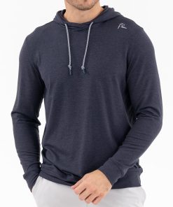 Rhoback Hoodie - Hesi Performance Hoodie | Heather - Fleet Navy/Nightshade 