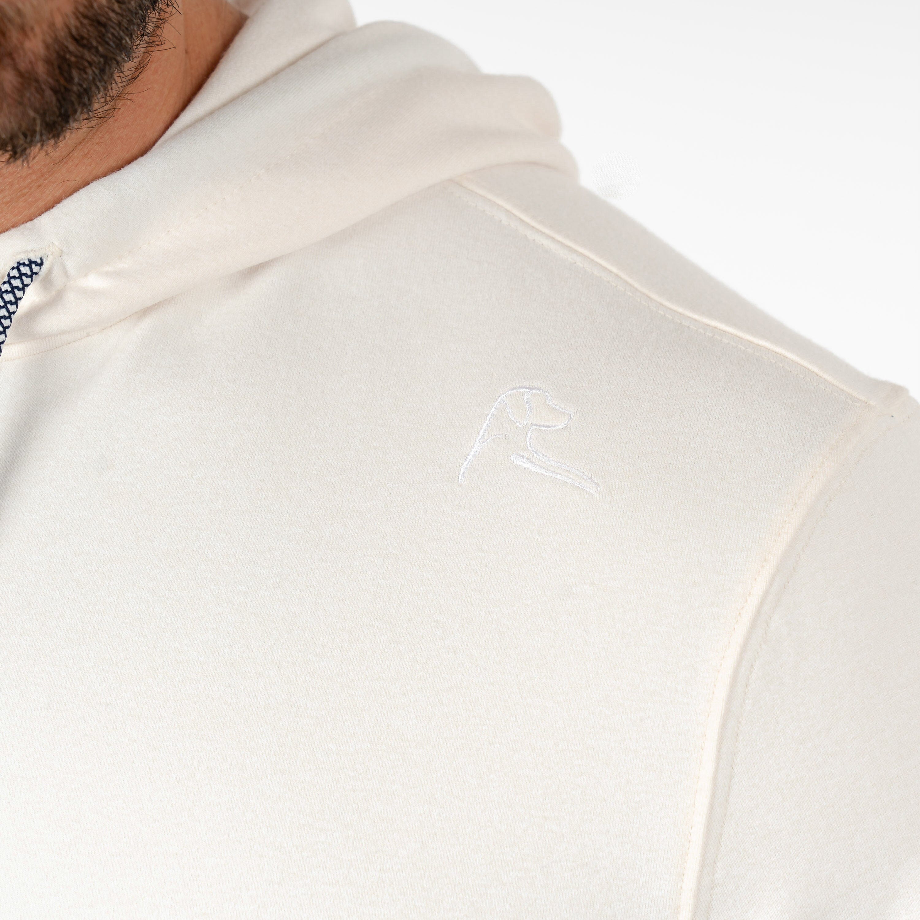 Rhoback Hoodie - Hesi Performance Hoodie | Heather - Ivory/Parchment White