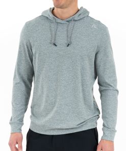 Rhoback Hoodie - Hesi Performance Hoodie | Heather - Jungle Green/White 