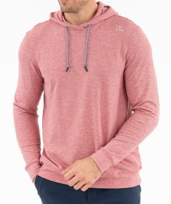 Rhoback Hoodie - Hesi Performance Hoodie | Heather - Red Card Red/White 