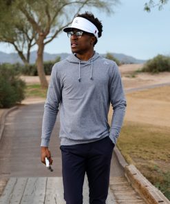 Rhoback Hoodie - Hesi Performance Hoodie | Heather - Steel Grey/White 